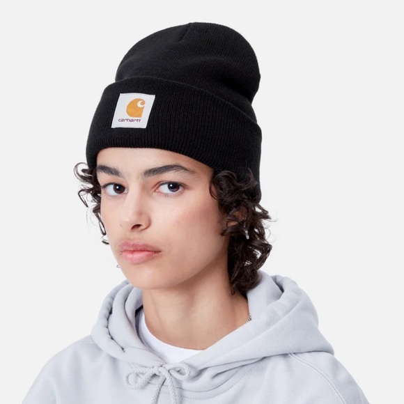 NWOT!!  Carhartt Acrylic A18 Mens Black Beanie - Picture 4 of 4